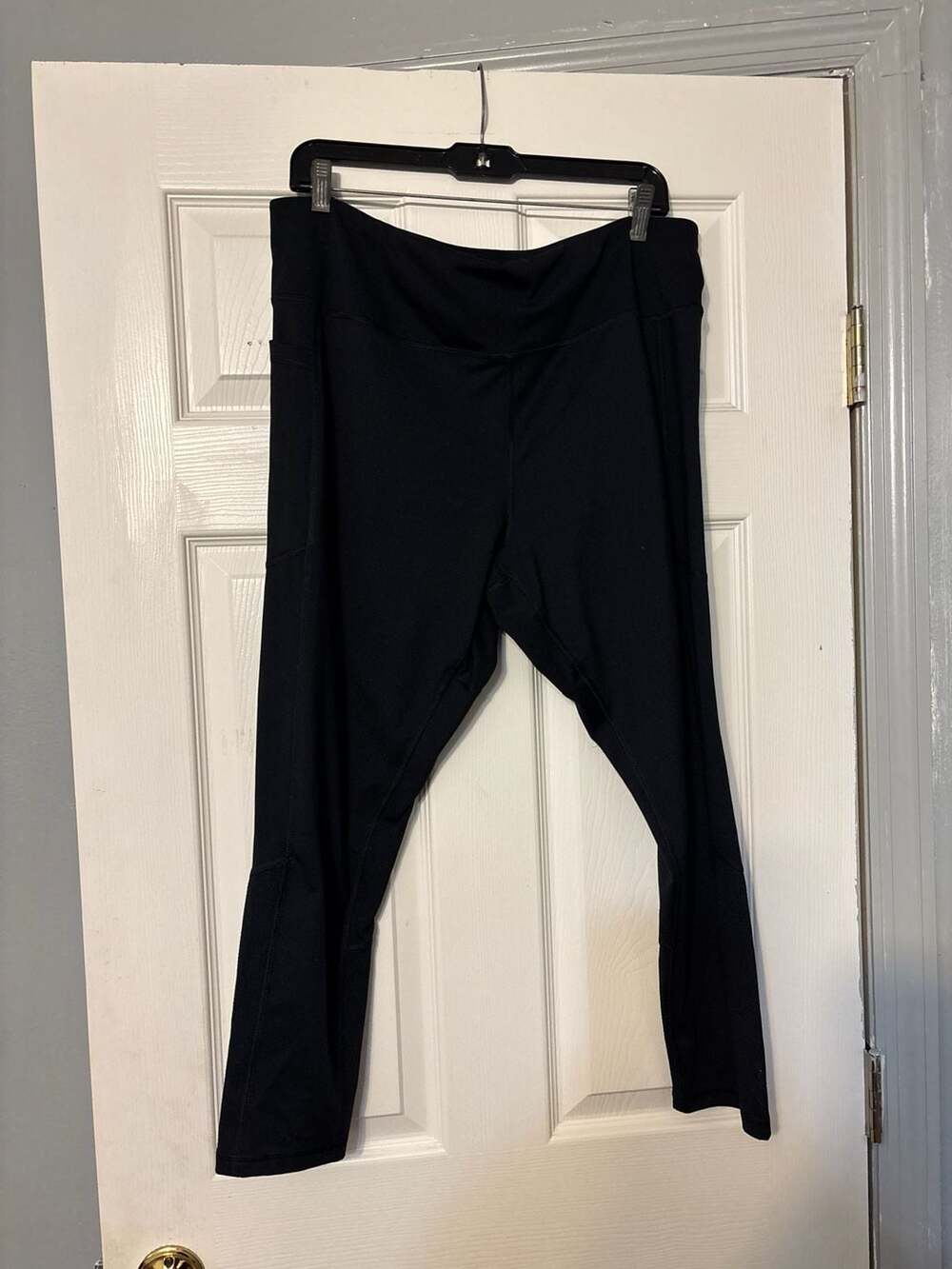 Juicy Couture Sport Black Mesh Panel Leggings with Pockets Size XXL